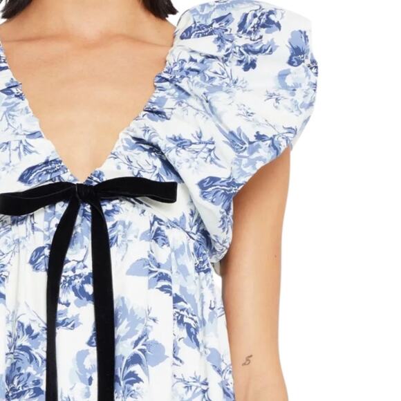 o.p.t. Didi Dress Blue Size Medium NWT - Picture 7 of 10